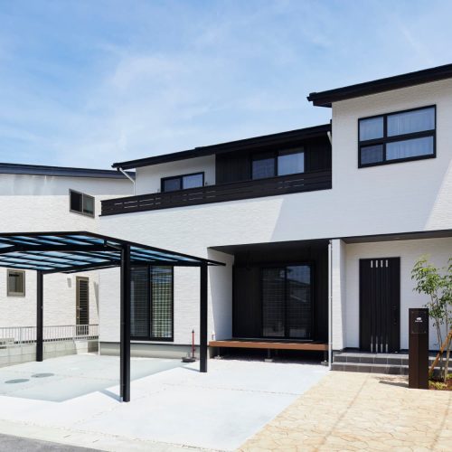 白を基調とした和モダンな家